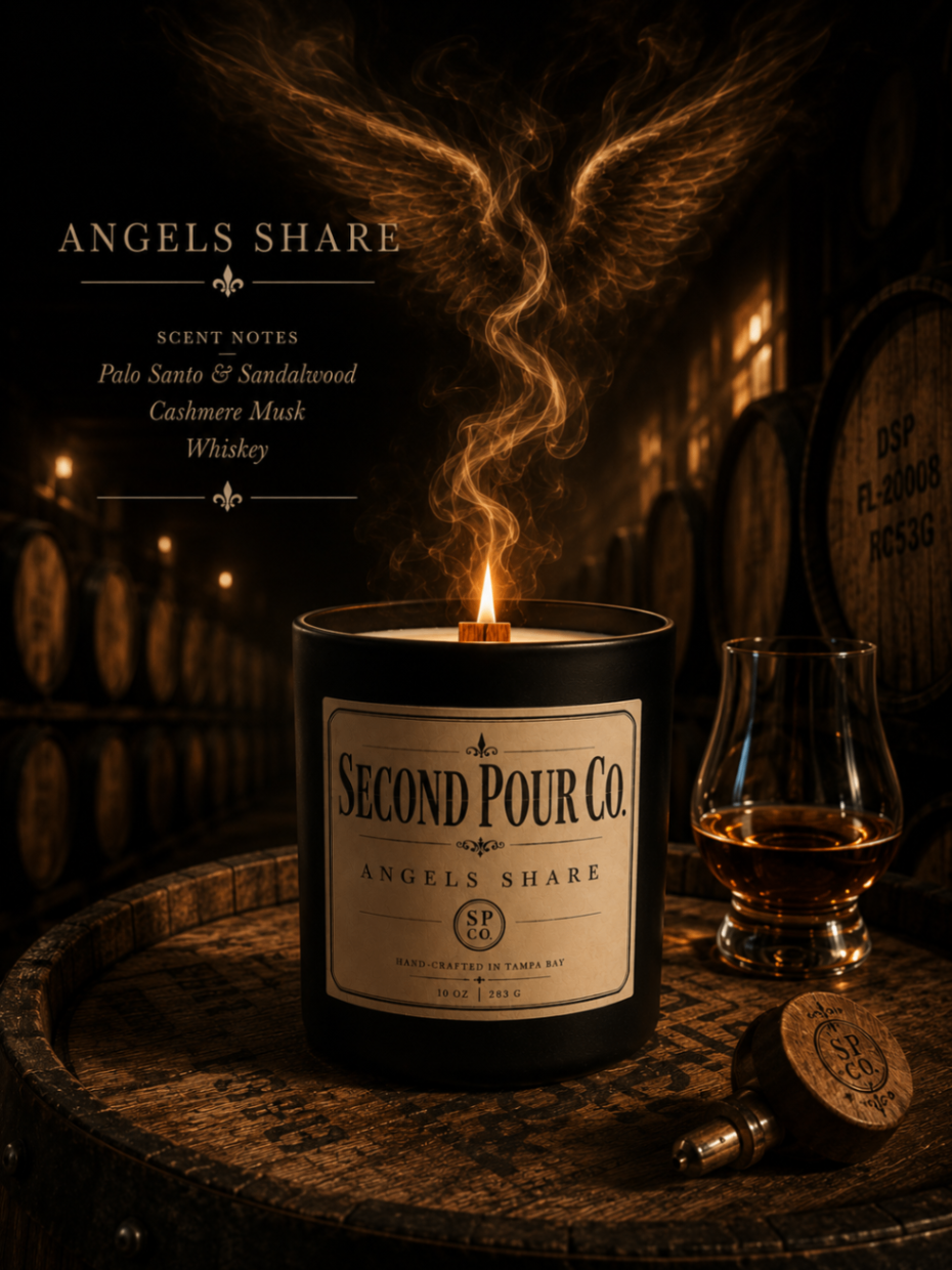 Angel's Share luxury candle by Second Pour Co.